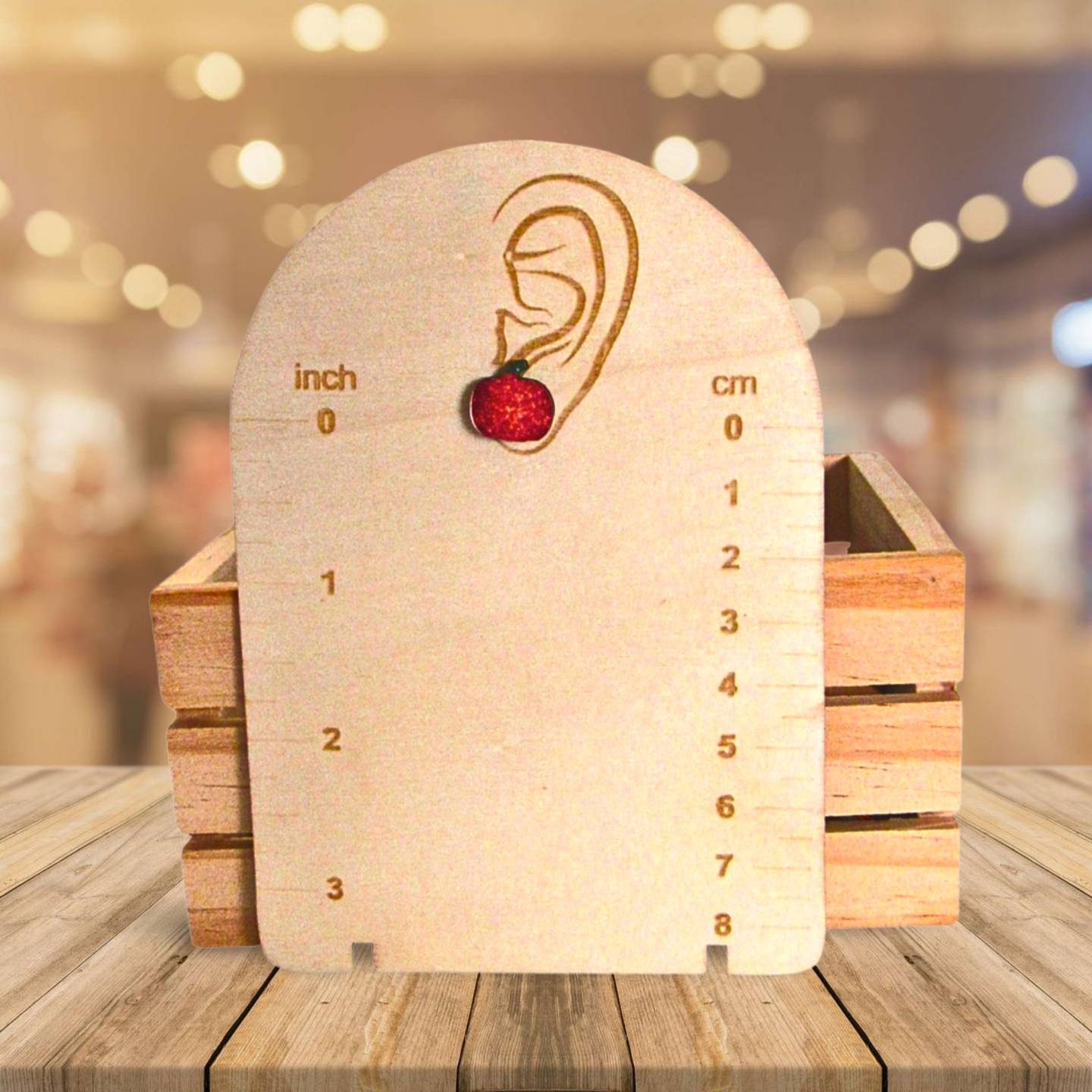 Pumpkin Shaped Sublimated Stud Earrings