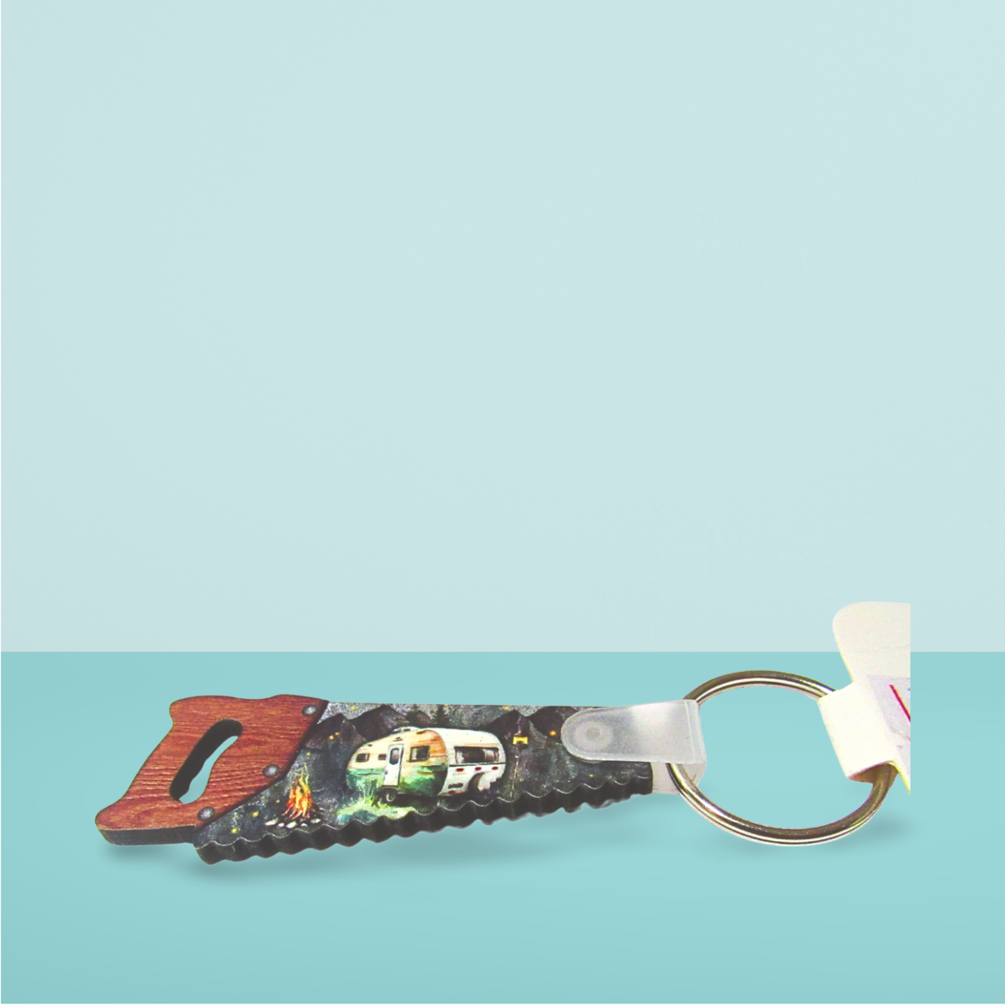 Handsaw Shaped Sublimated Keychain