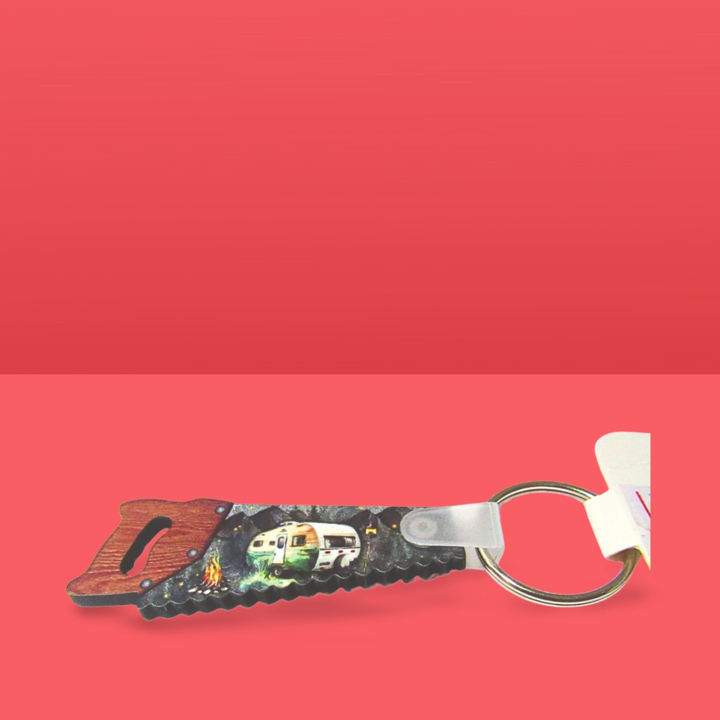 Handsaw Shaped Sublimated Keychain