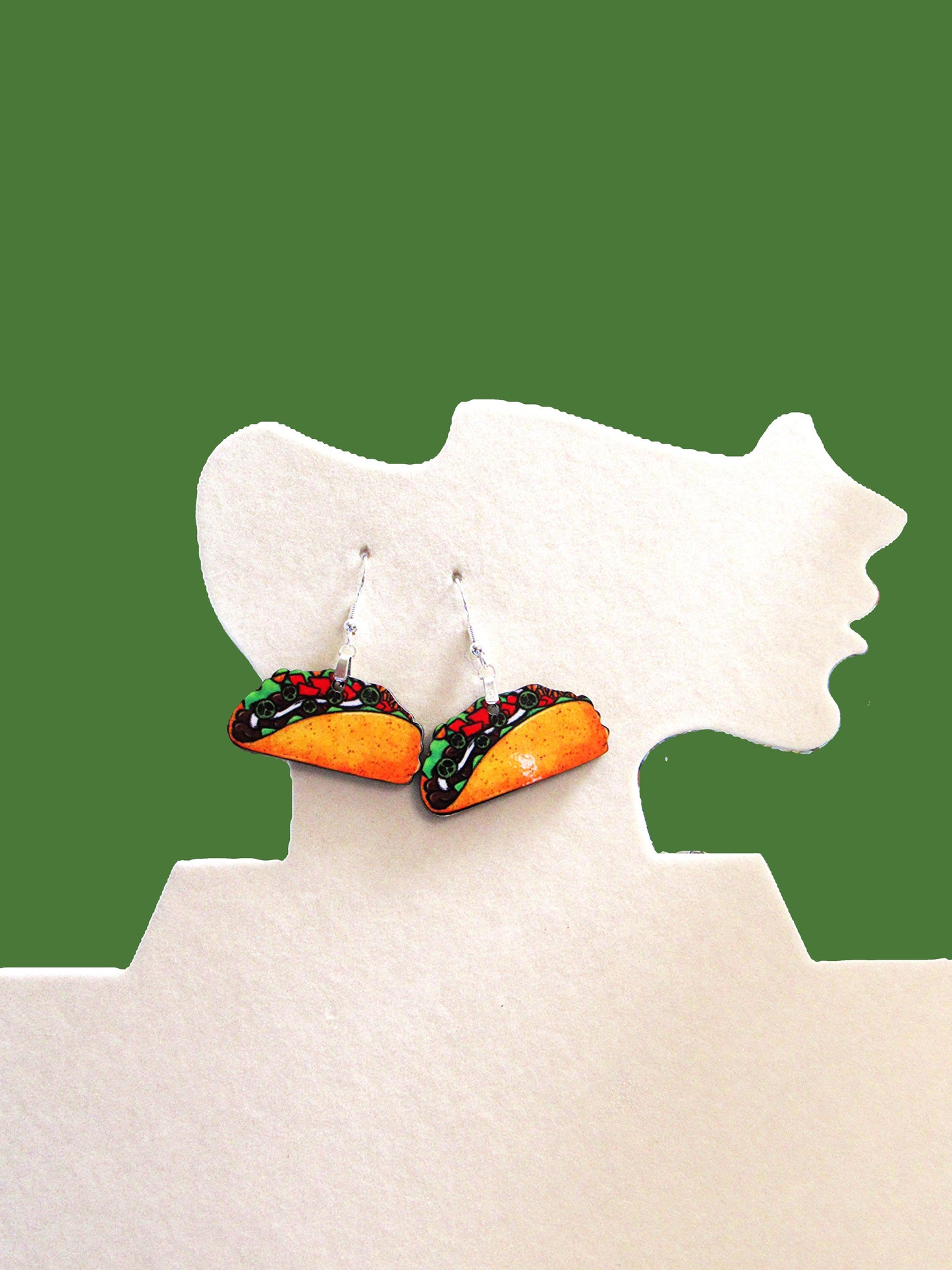 Taco Shaped Sublimated Earring