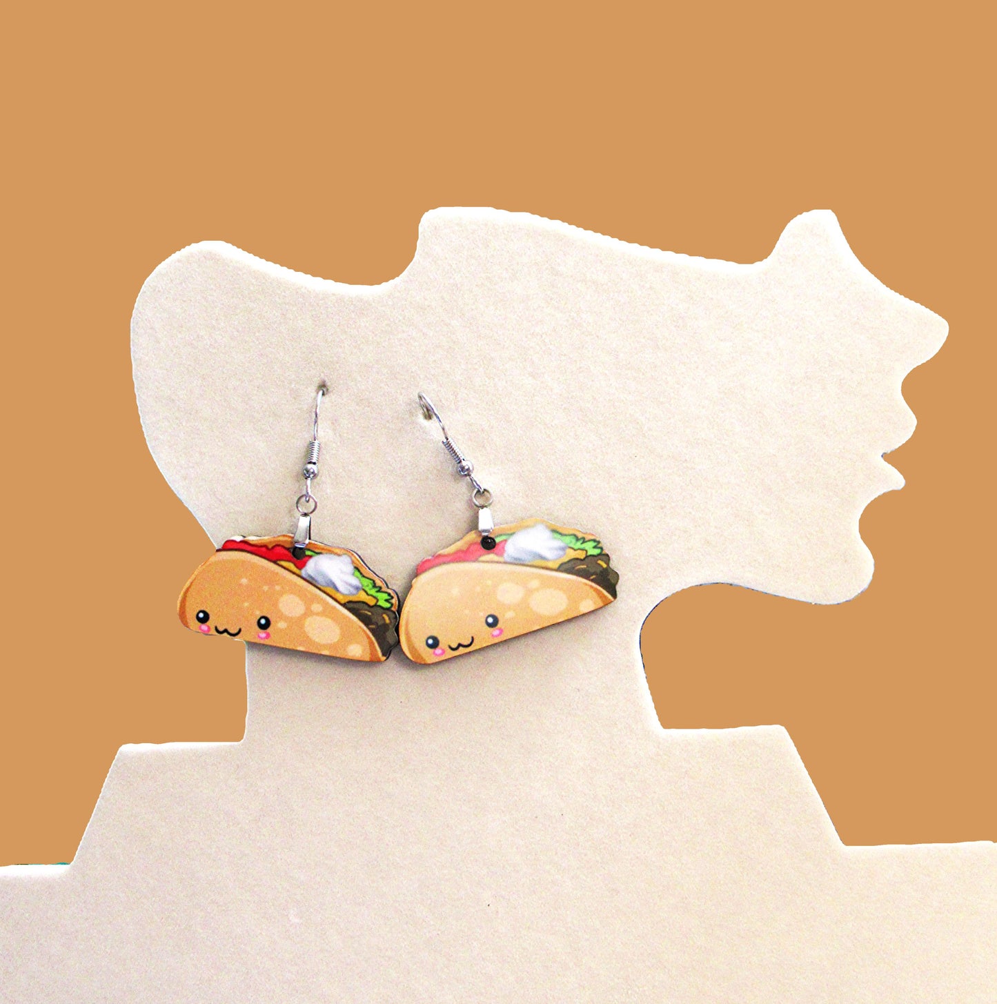 Taco Shaped Sublimated Earring
