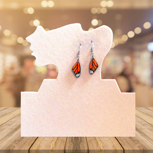 Wing Shaped Sublimated Earring