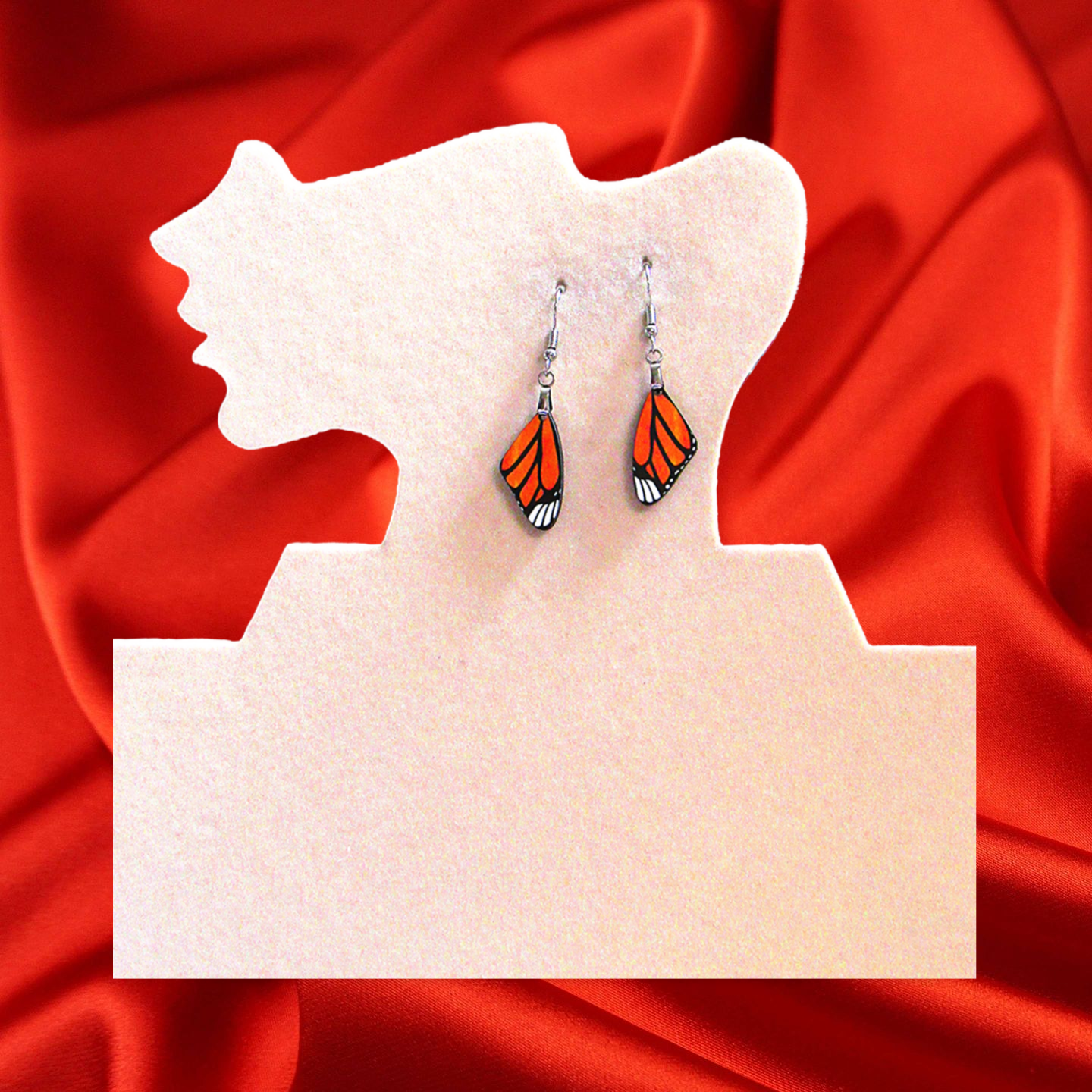 Wing Shaped Sublimated Earring