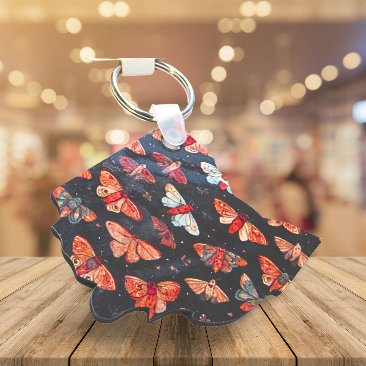 Ohio Shaped Sublimated Keychain