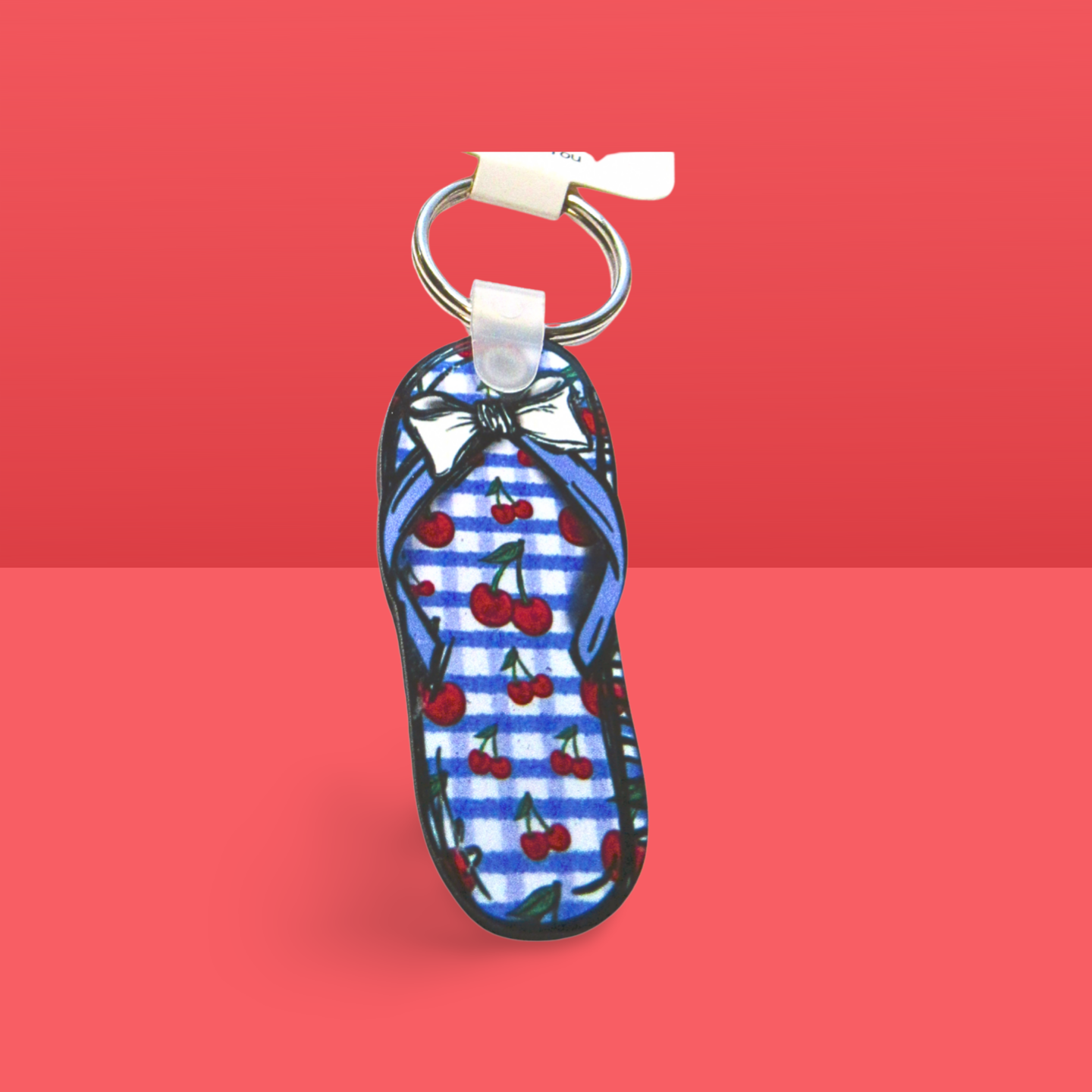 Flip Flop Shaped Sublimated Keychain