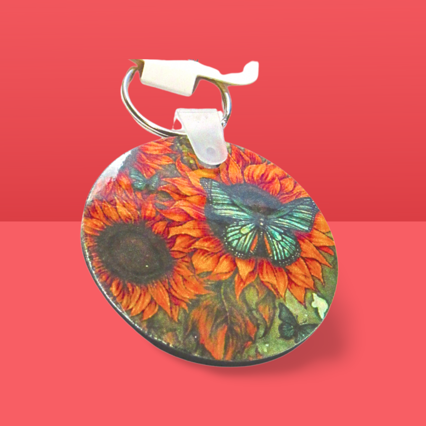 Round Shaped Sublimated Keychain
