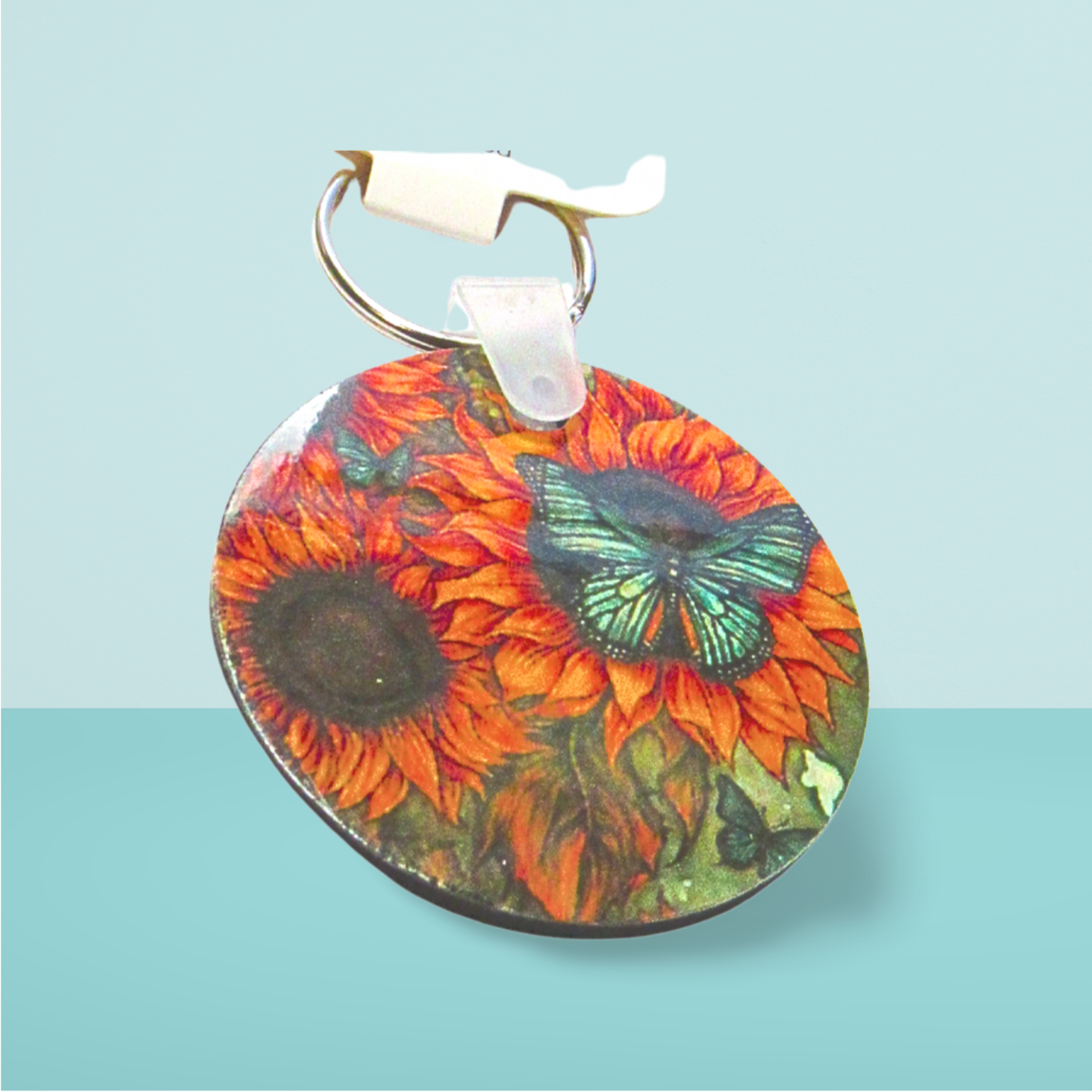 Round Shaped Sublimated Keychain