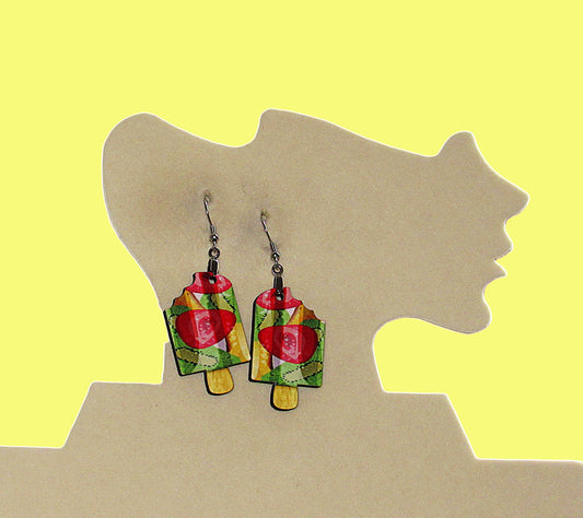 Popsicle  Shaped Sublimated Earrings