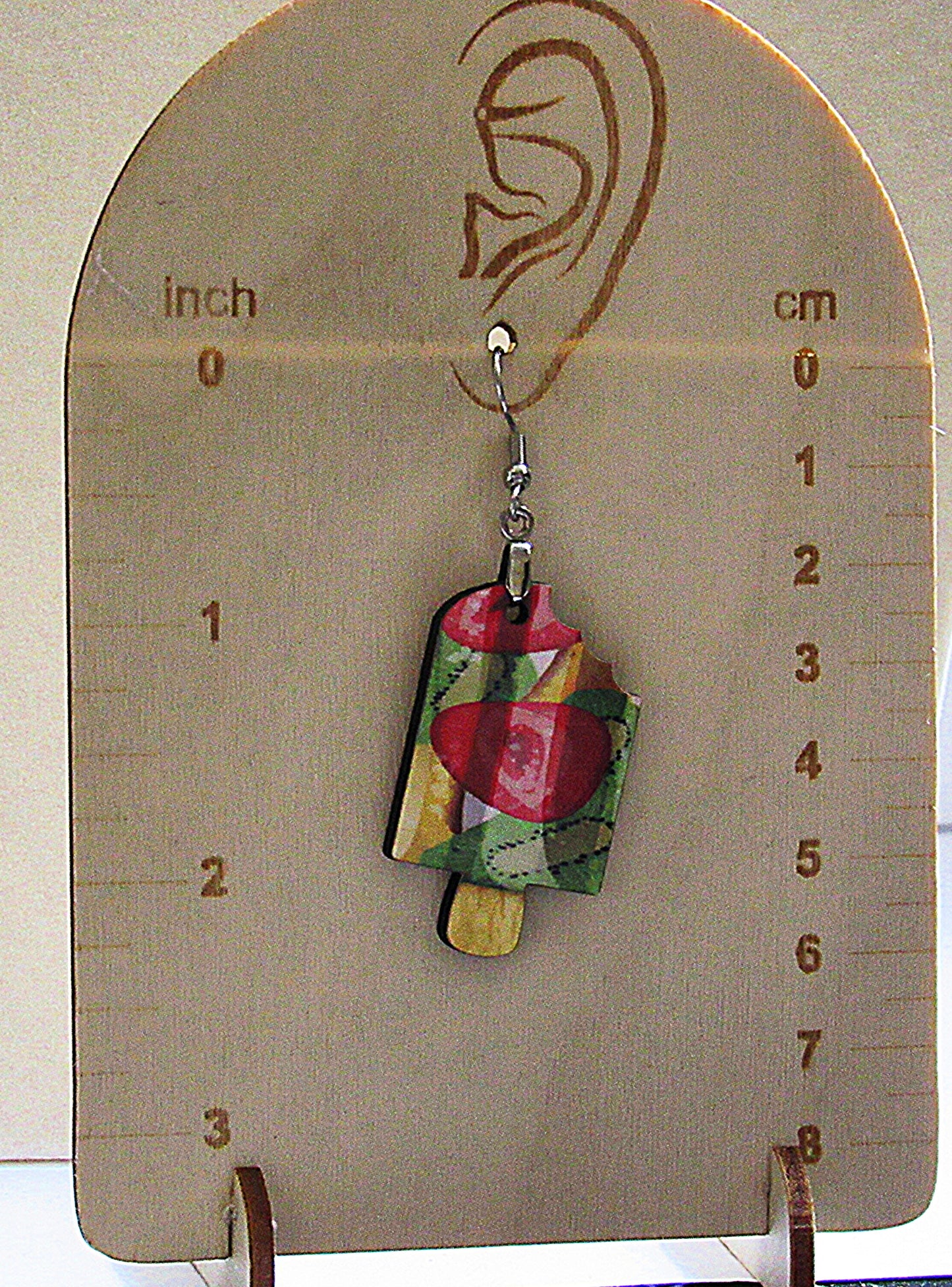 Popsicle  Shaped Sublimated Earrings