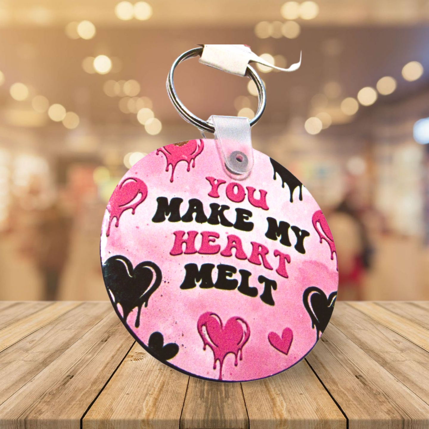 Round Shaped Sublimated Keychain