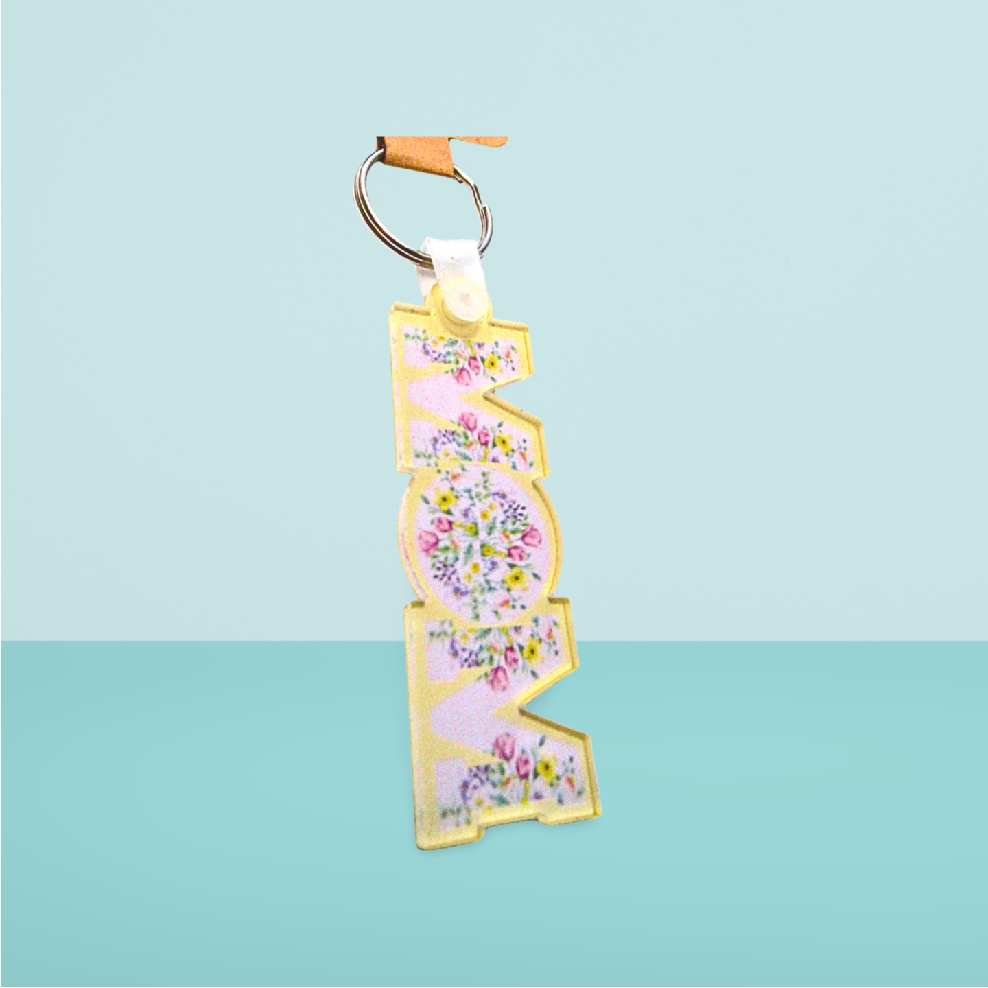 Horizontal Shaped MOM themed Sublimated Keychain Acrylic