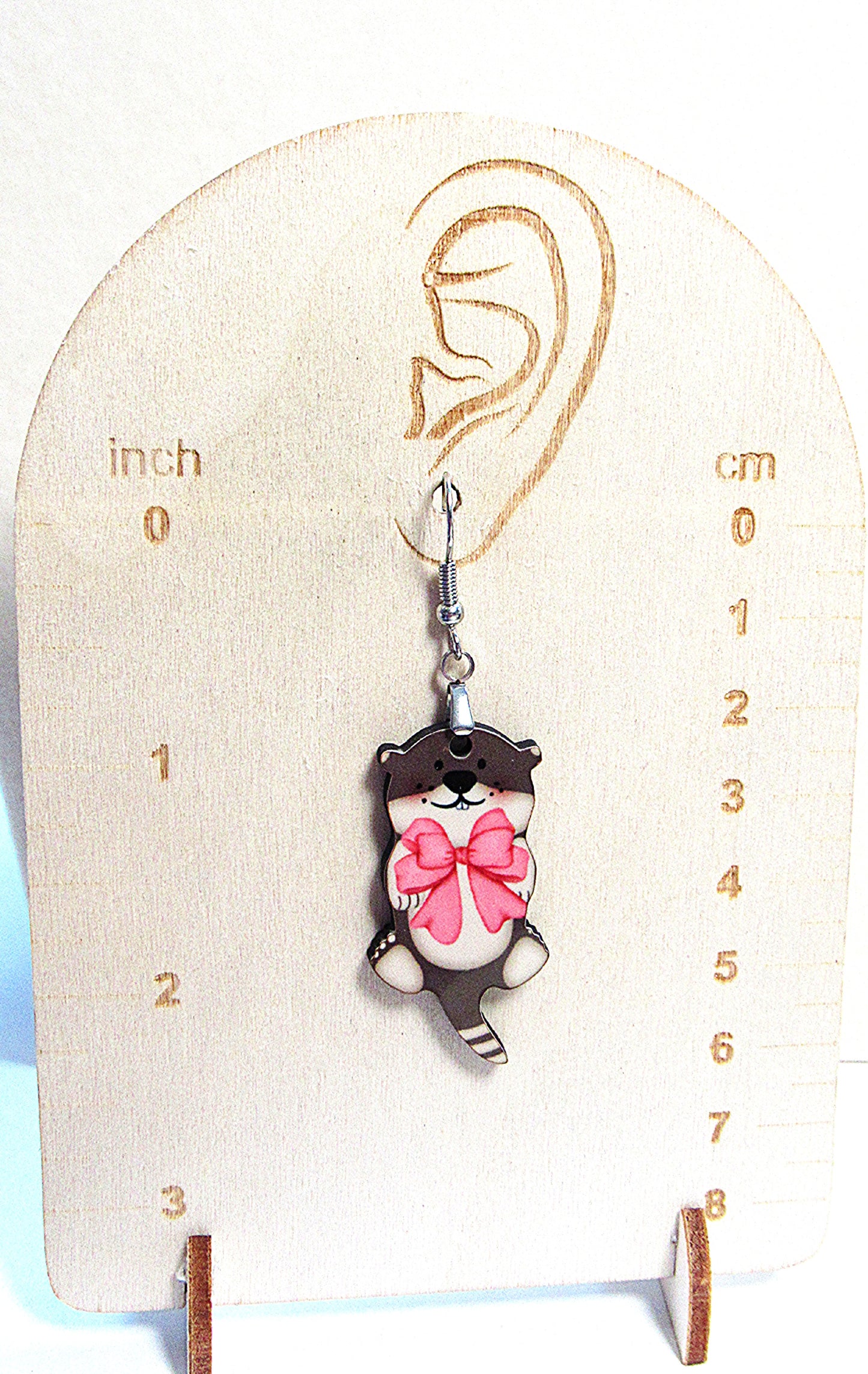 Otter Shaped Sublimated Earrings