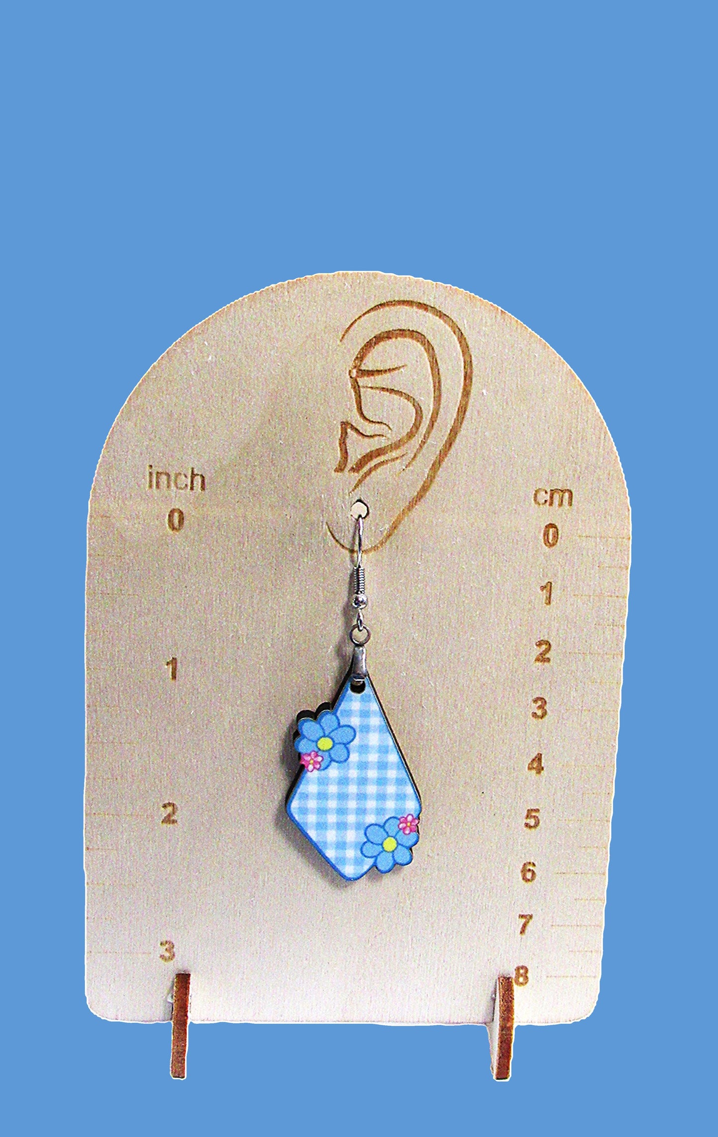 Fancy Flower Shaped Sublimated Earrings