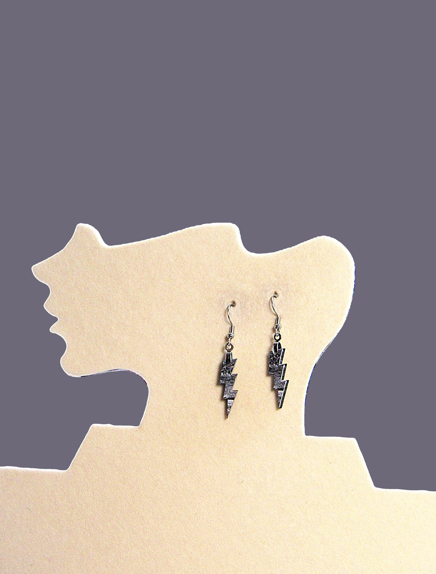Lightning Shaped Sublimated Earrings