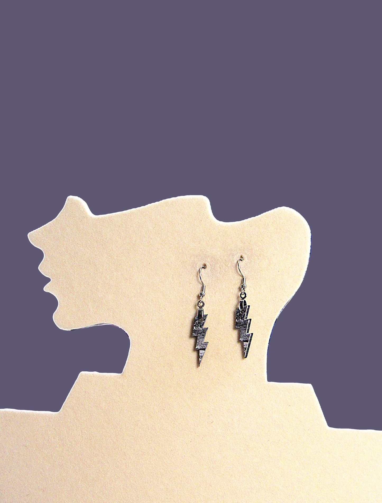 Lightning Shaped Sublimated Earrings