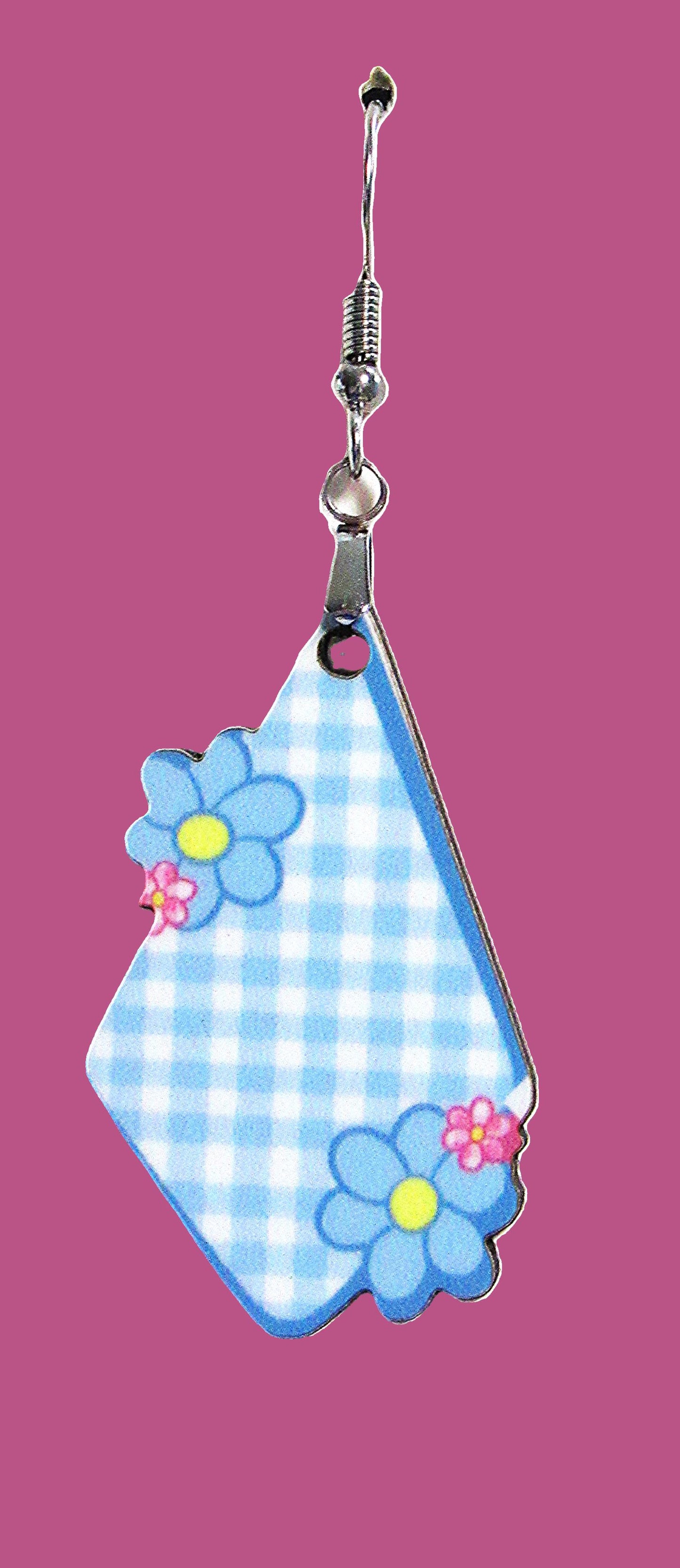 Fancy Flower Shaped Sublimated Earrings