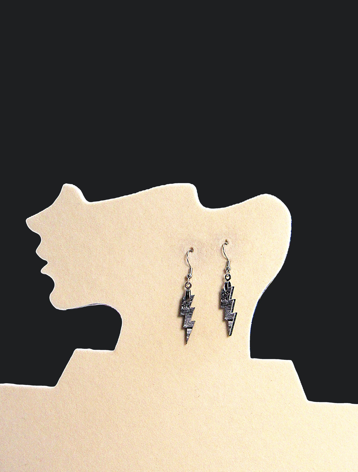 Lightning Shaped Sublimated Earrings