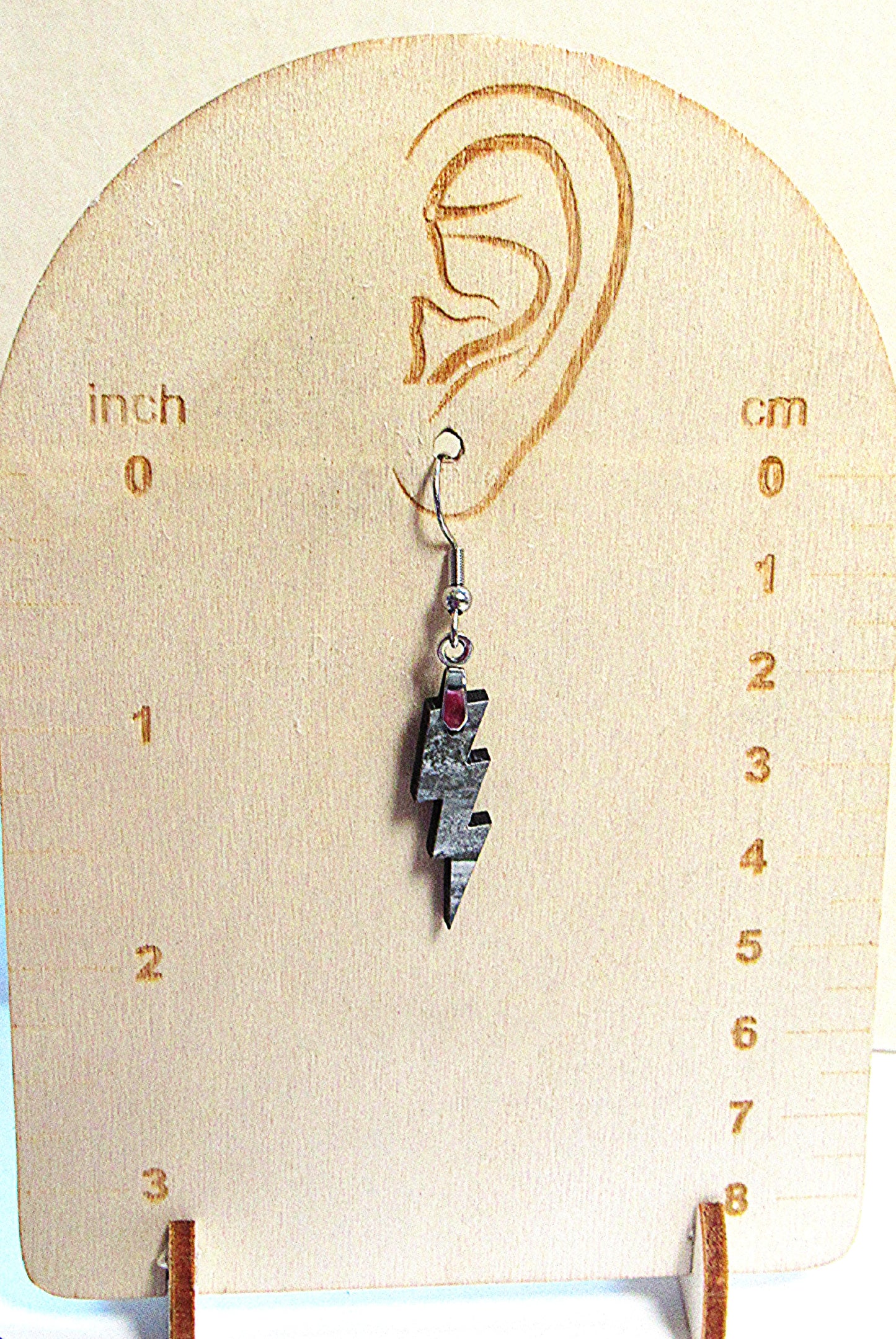 Lightning Shaped Sublimated Earrings