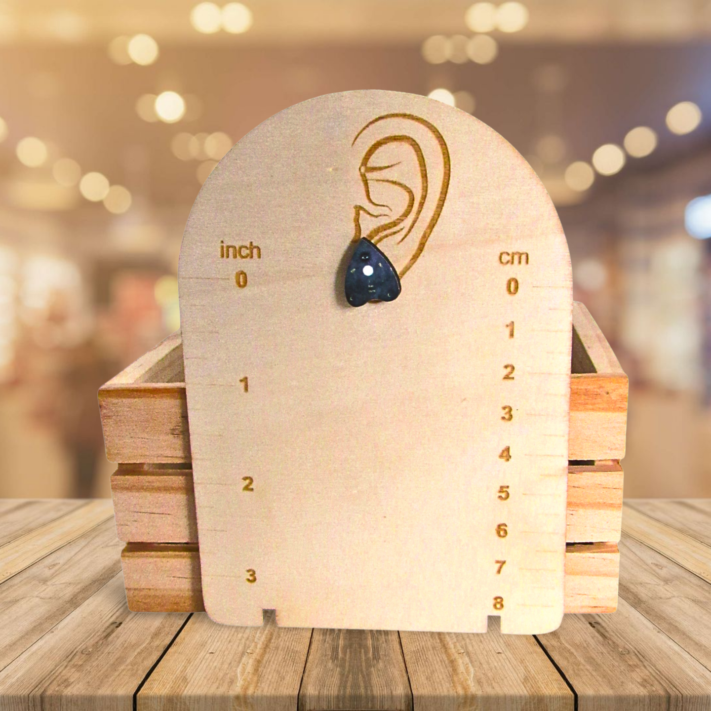 Planchette Shaped Sublimated Stud Earrings