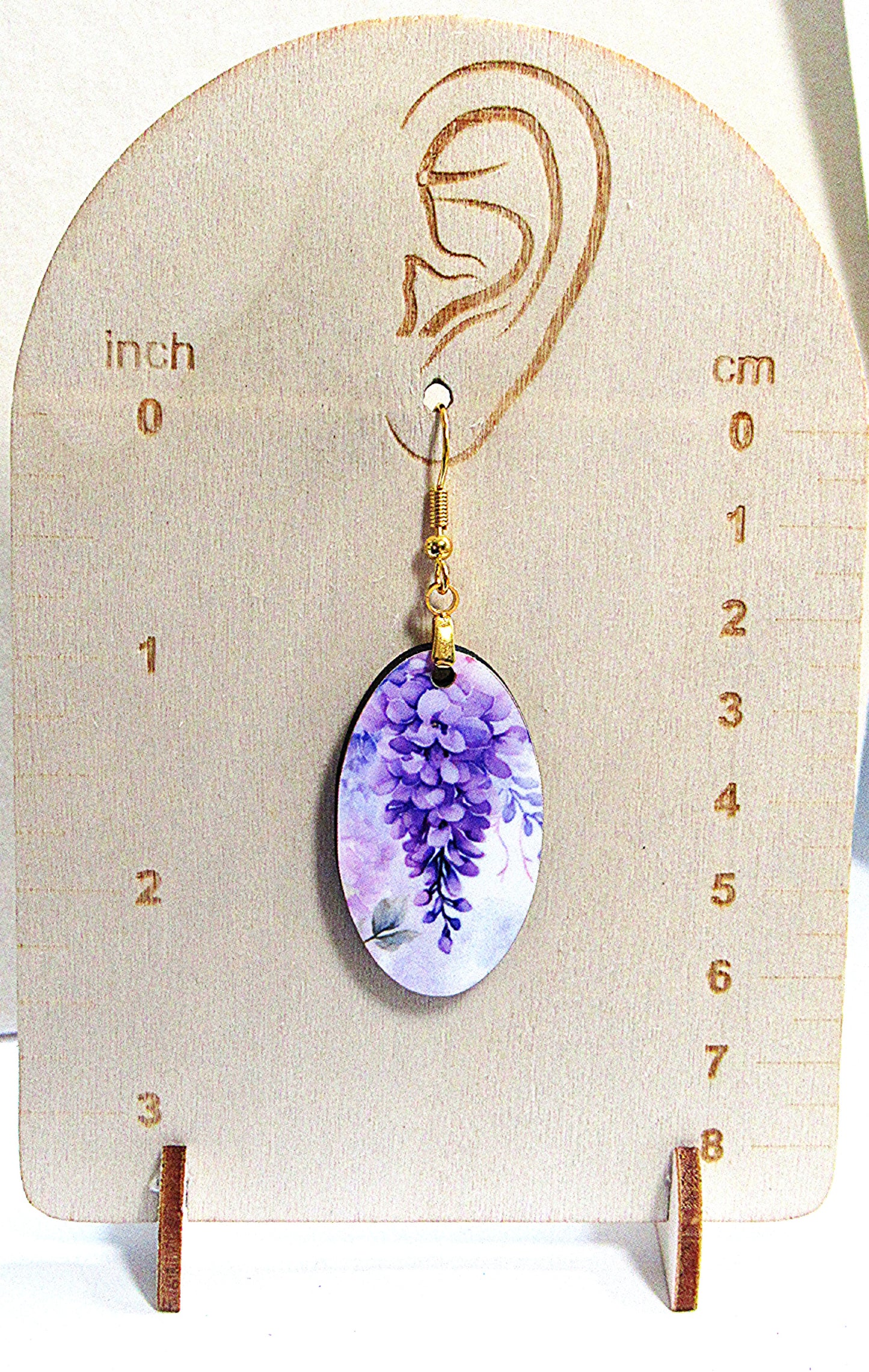 Oval Shaped Sublimated Earrings