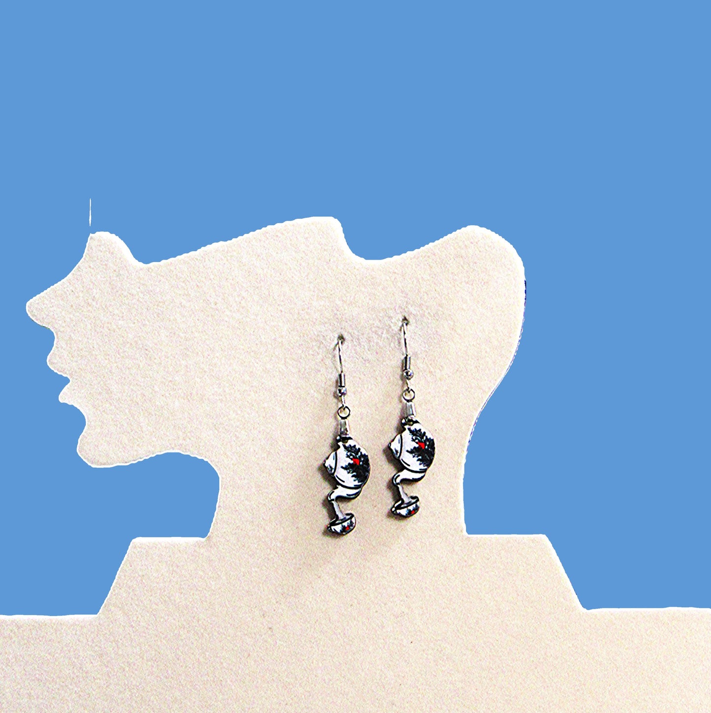 Teapot Shaped Sublimated Earrings