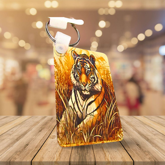 Rectangle Shaped Sublimated Keychain