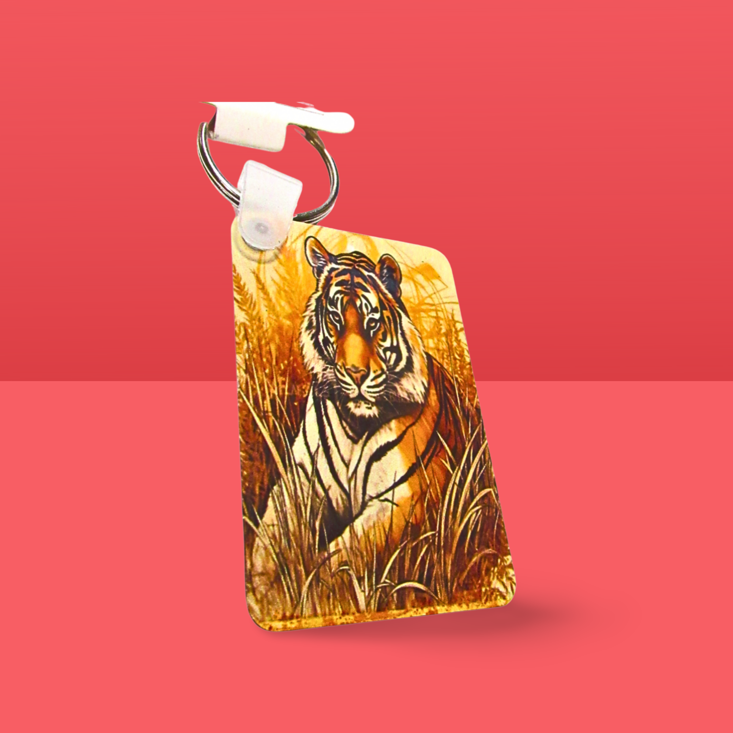 Rectangle Shaped Sublimated Keychain