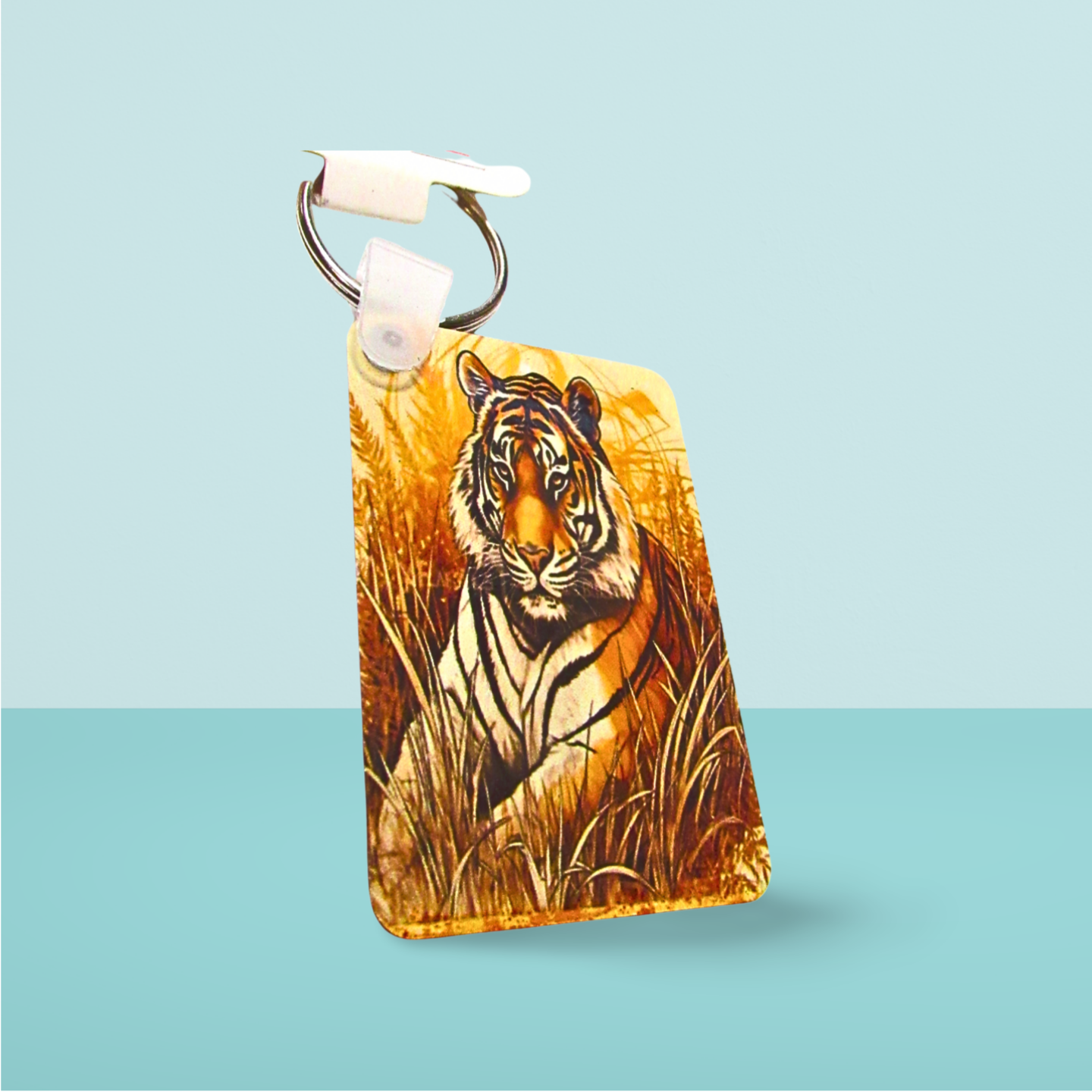 Rectangle Shaped Sublimated Keychain