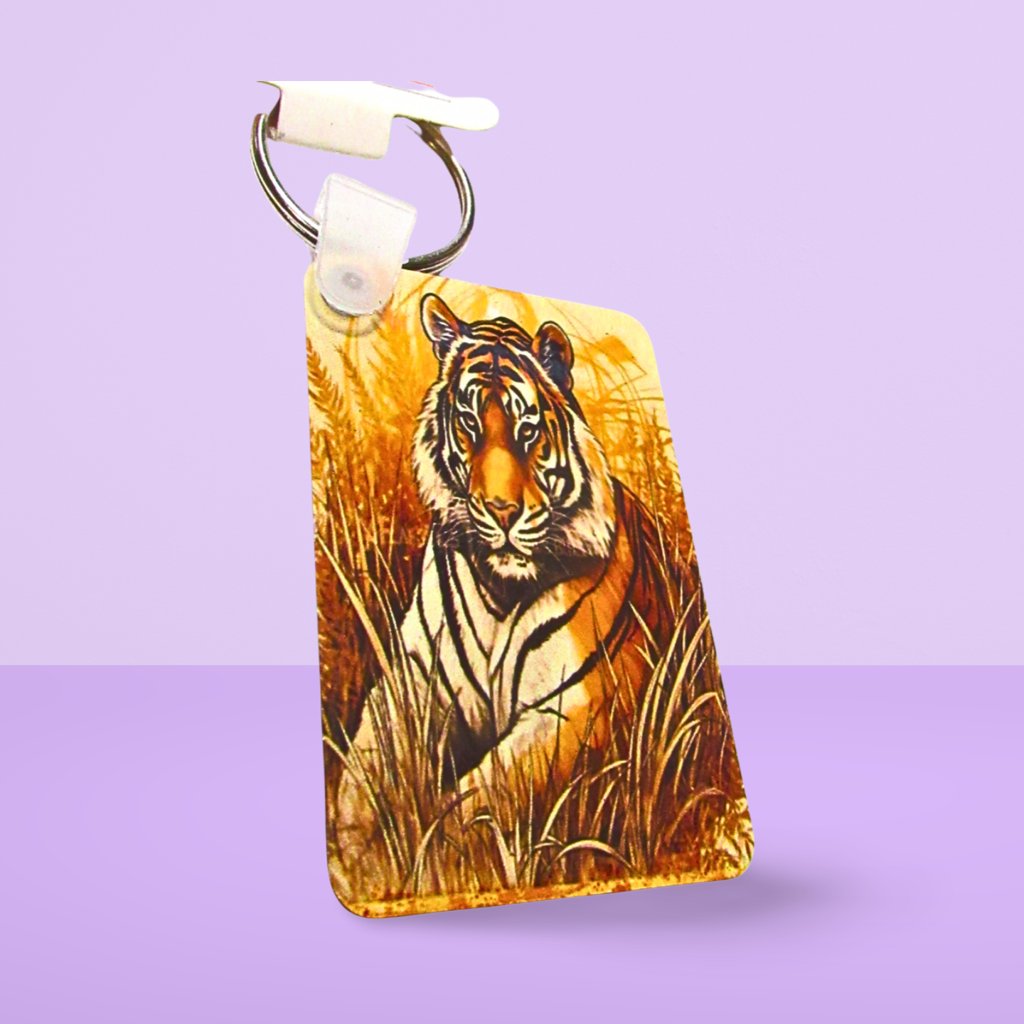 Rectangle Shaped Sublimated Keychain