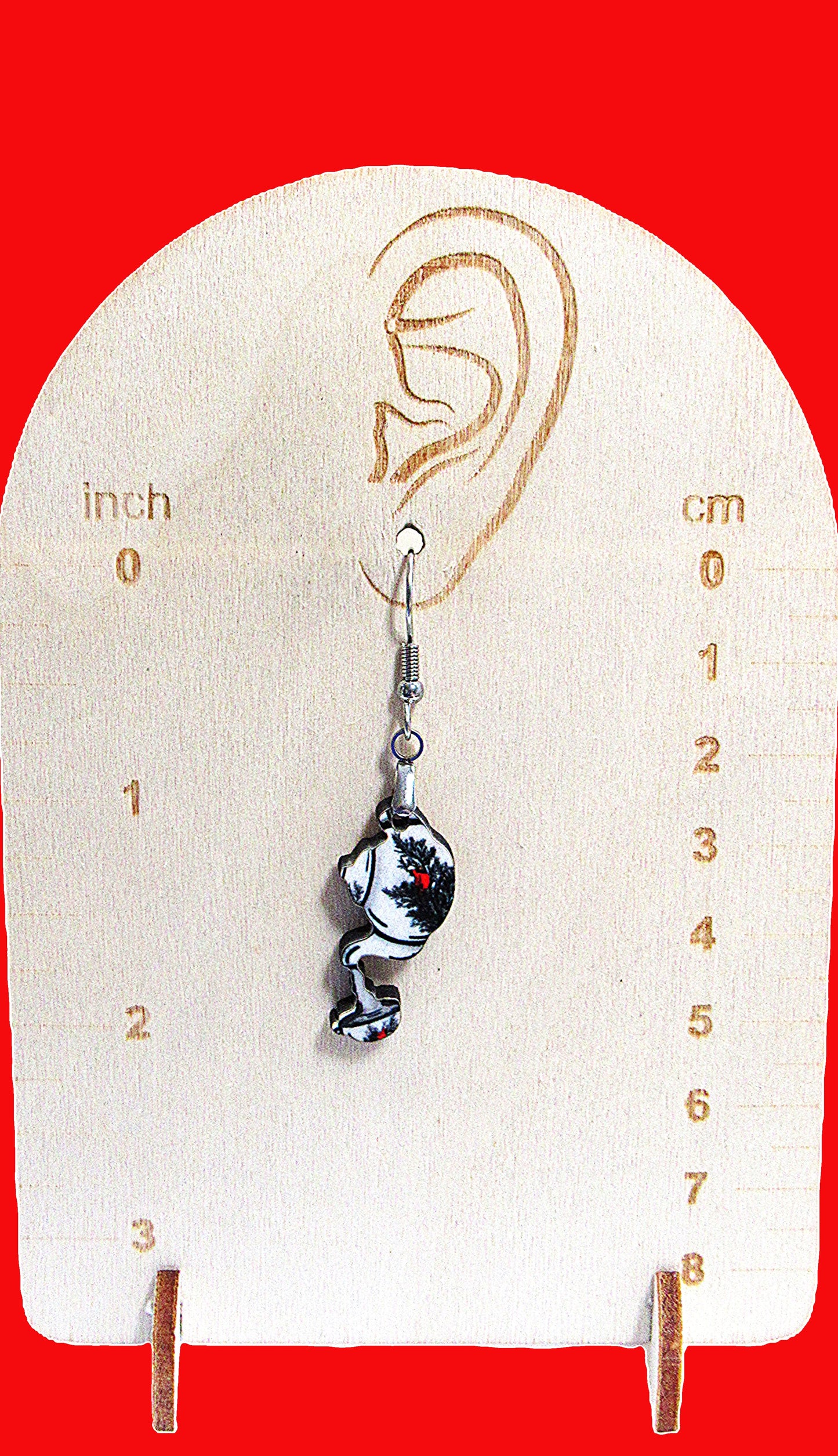 Teapot Shaped Sublimated Earrings