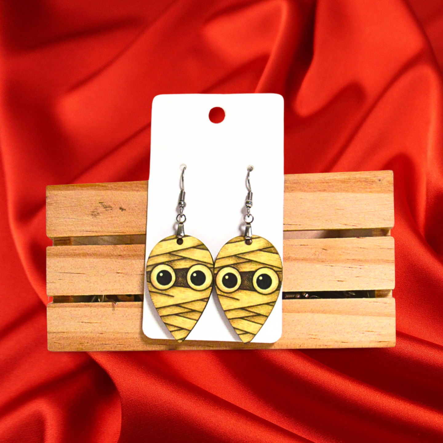 Reverse Teardrop Shaped Sublimated Earrings 1.5 inch