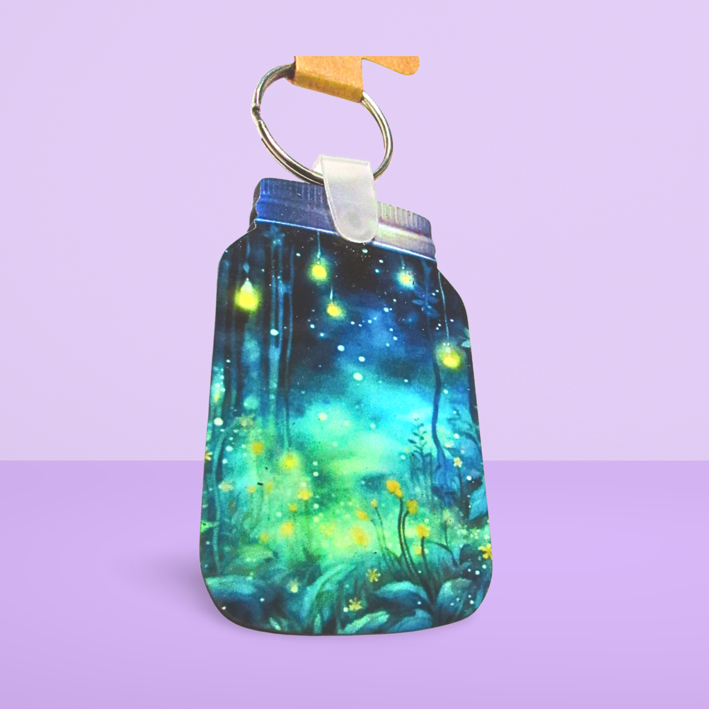 Mason Jar Shaped Sublimated Keychain MDF