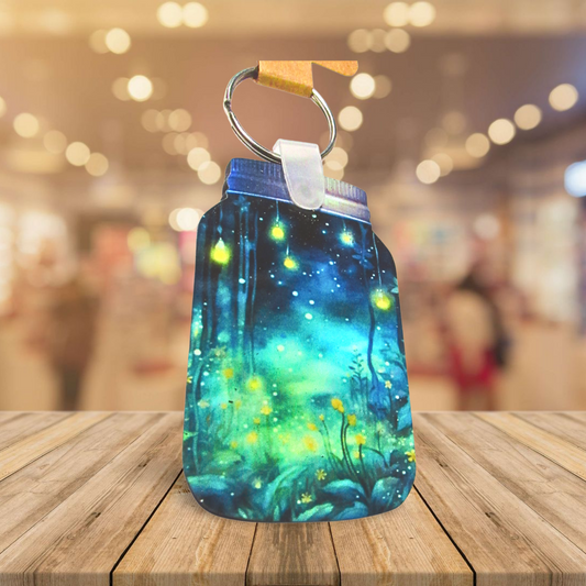 Mason Jar Shaped Sublimated Keychain MDF