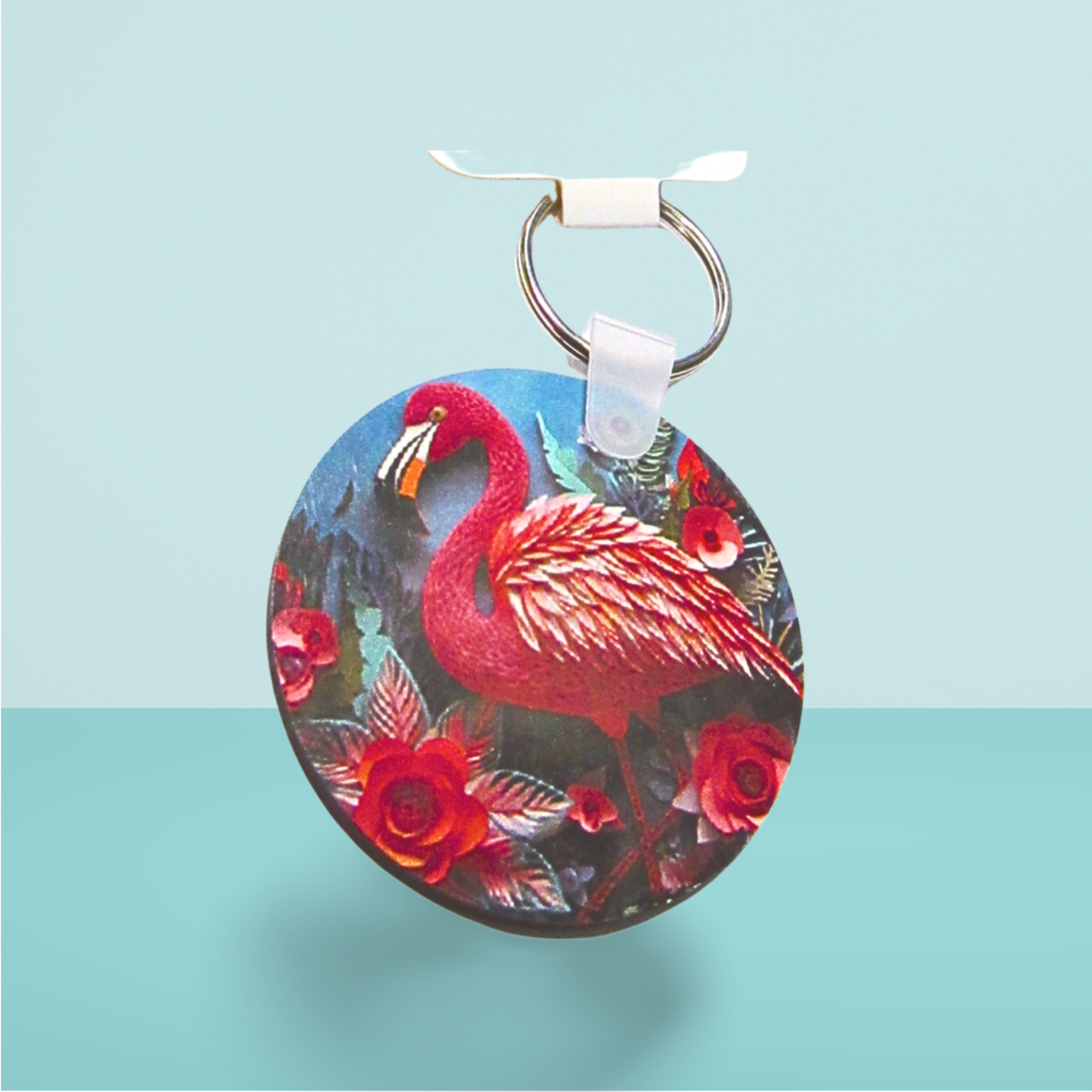 Round Shaped Sublimated Keychain