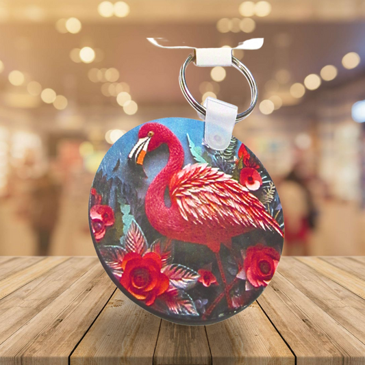 Round Shaped Sublimated Keychain