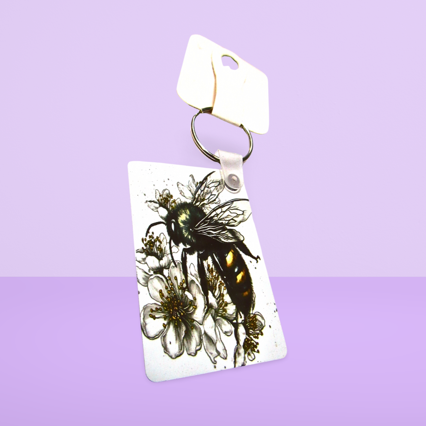 Rectangle Shaped Sublimated Keychain