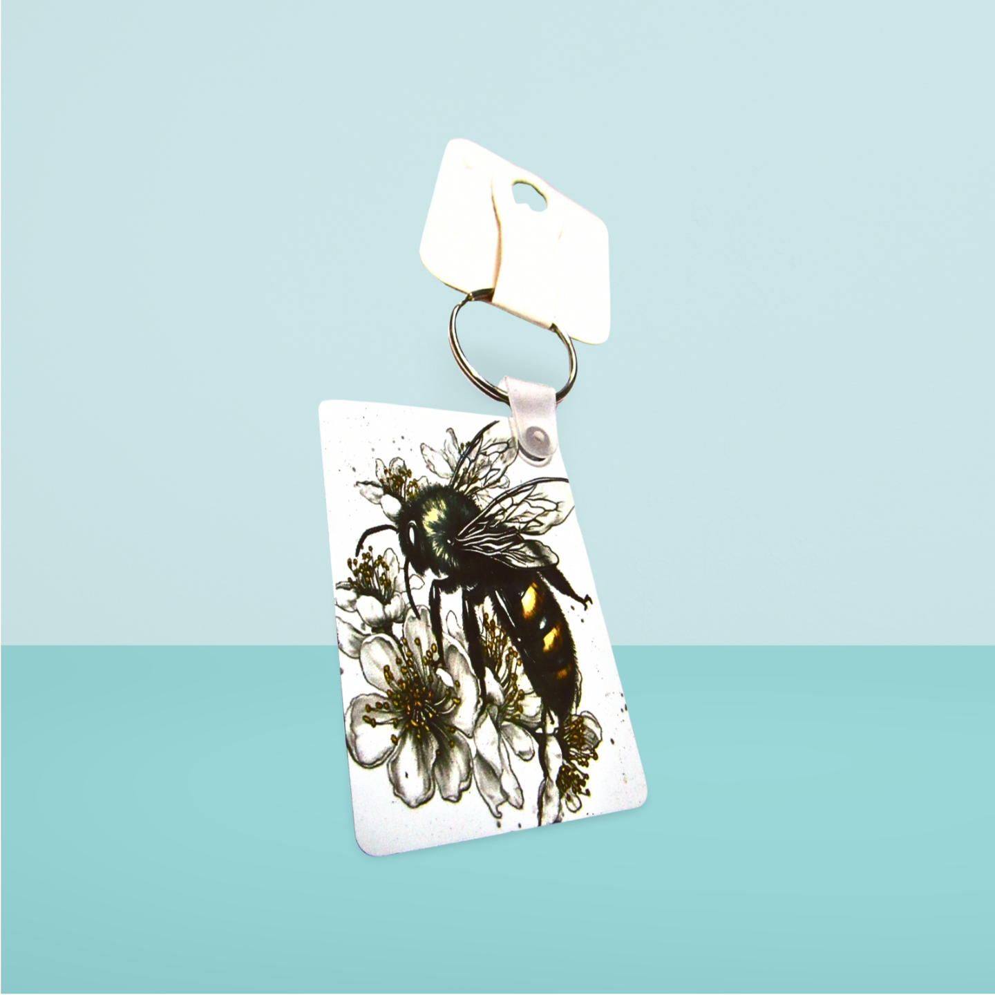 Rectangle Shaped Sublimated Keychain