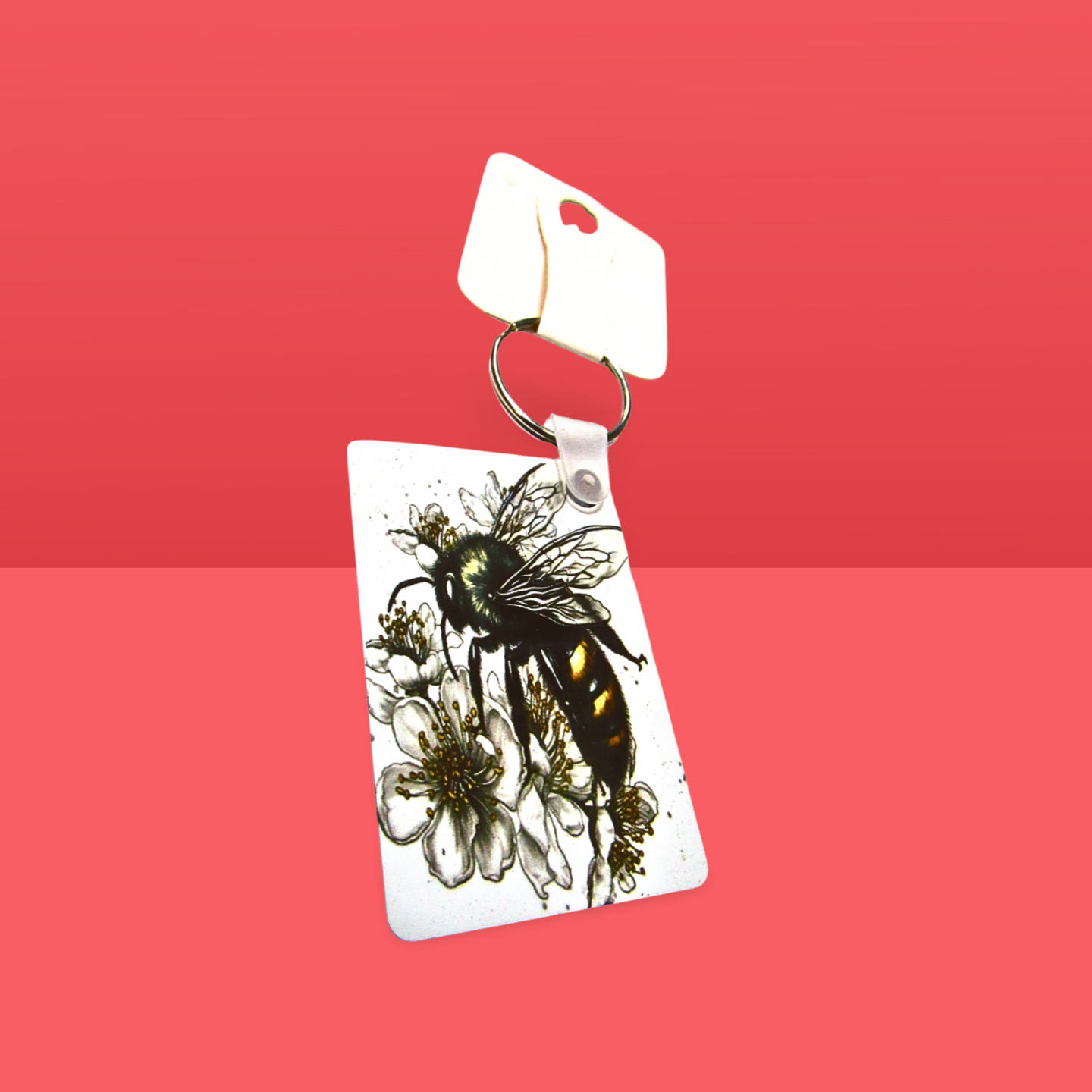 Rectangle Shaped Sublimated Keychain