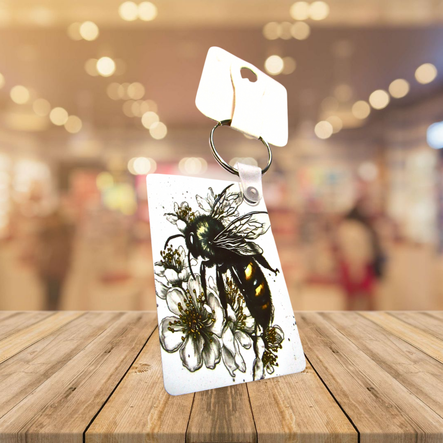 Rectangle Shaped Sublimated Keychain