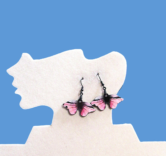 Moth Shaped Sublimated Earring 1.5 inch