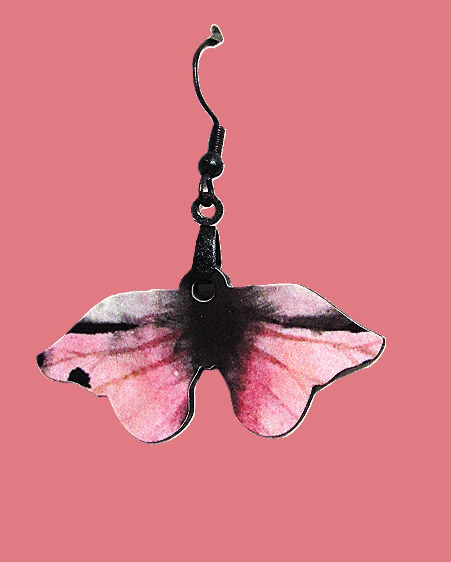 Moth Shaped Sublimated Earring 1.5 inch