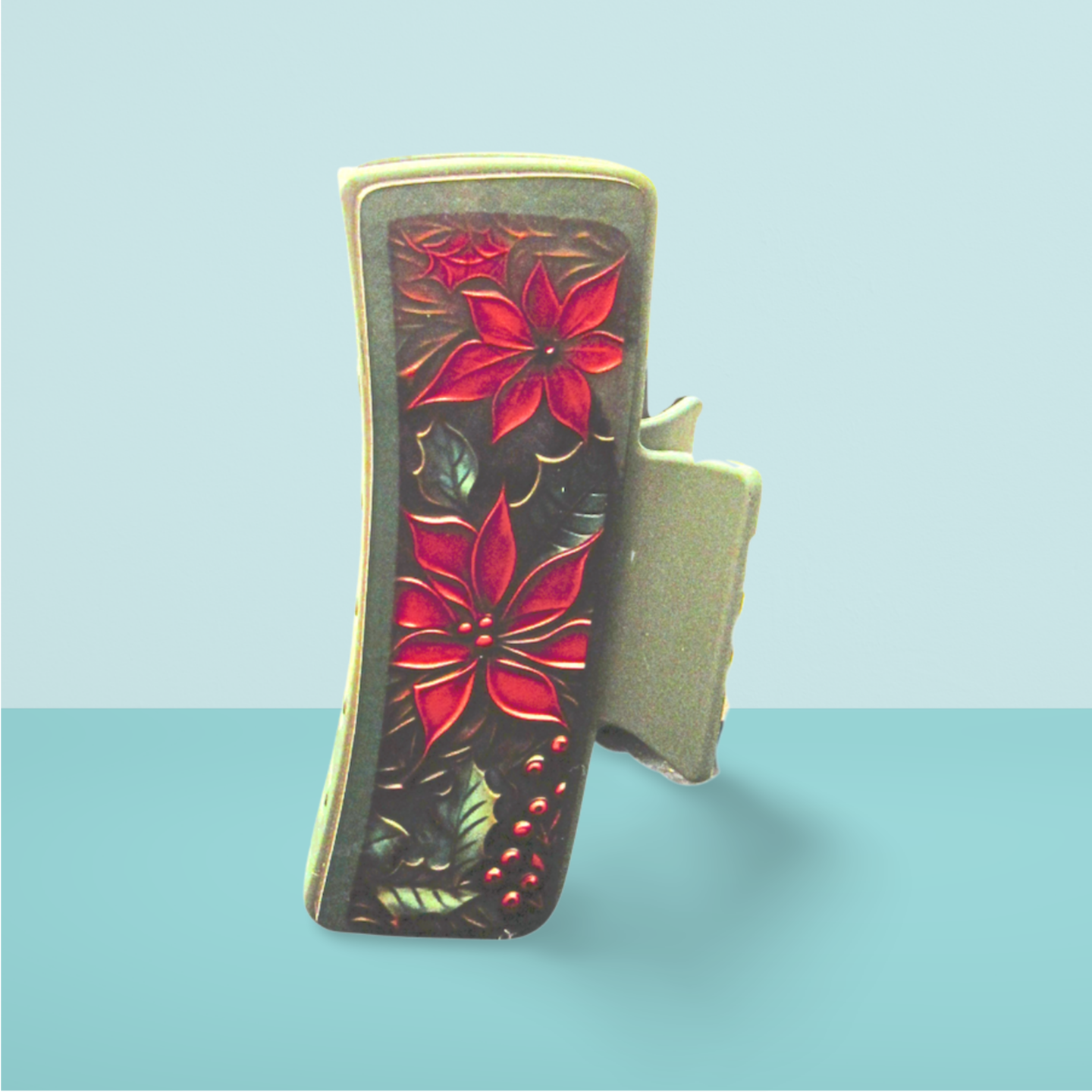 Christmas Sublimated Hair Clips Large