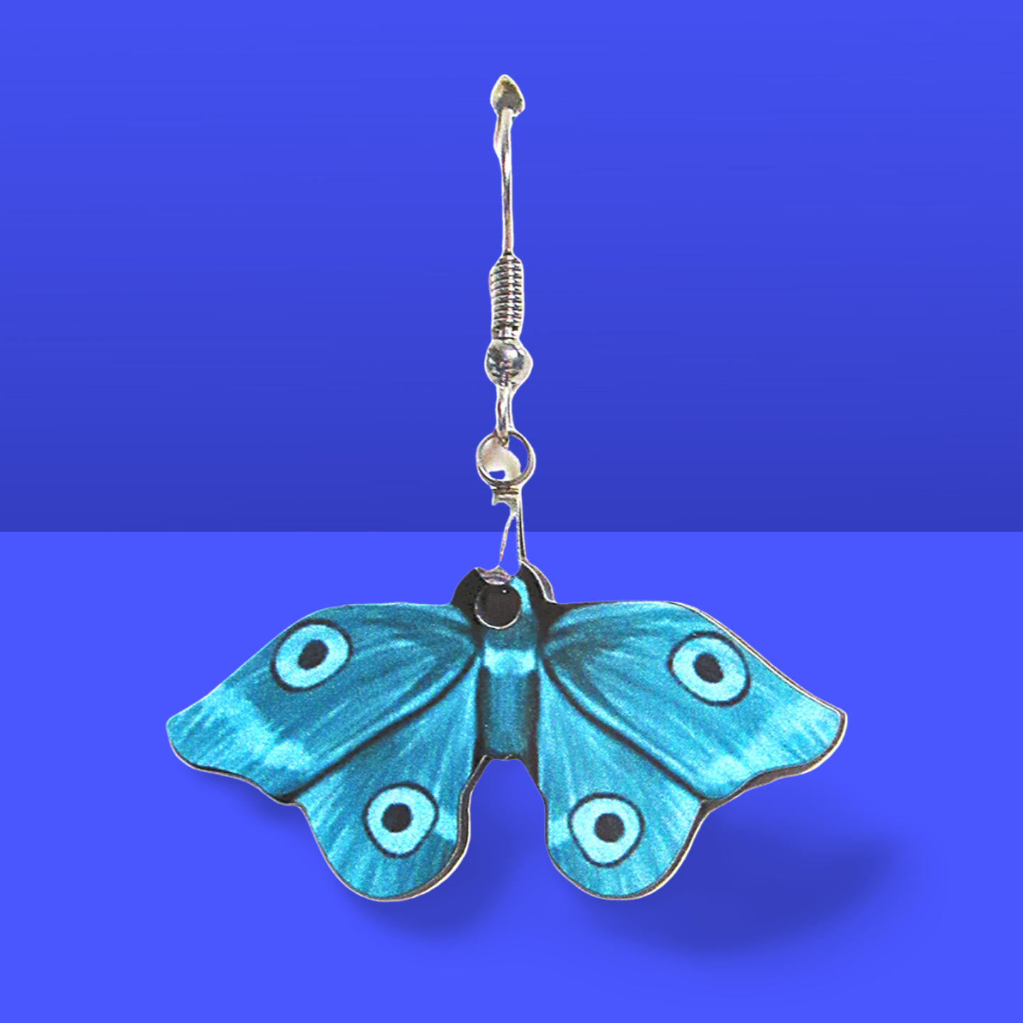 Moth Shaped Sublimated Earring 1.5 inch