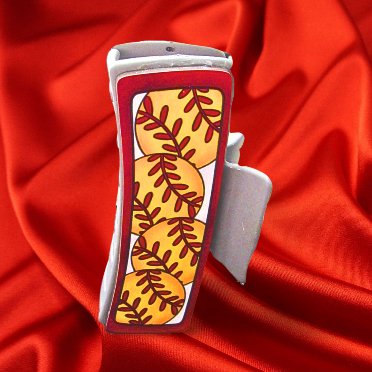 Softball Themed Sublimated Hairclip