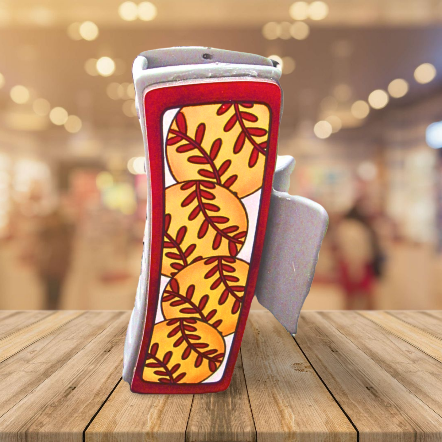 Softball Themed Sublimated Hairclip