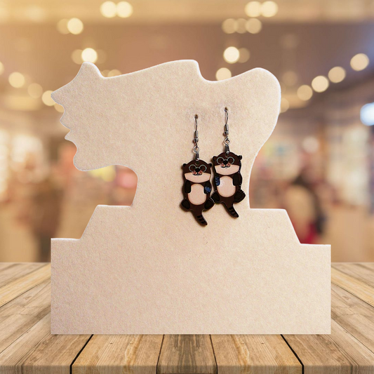 Otter Shaped Sublimated Earrings