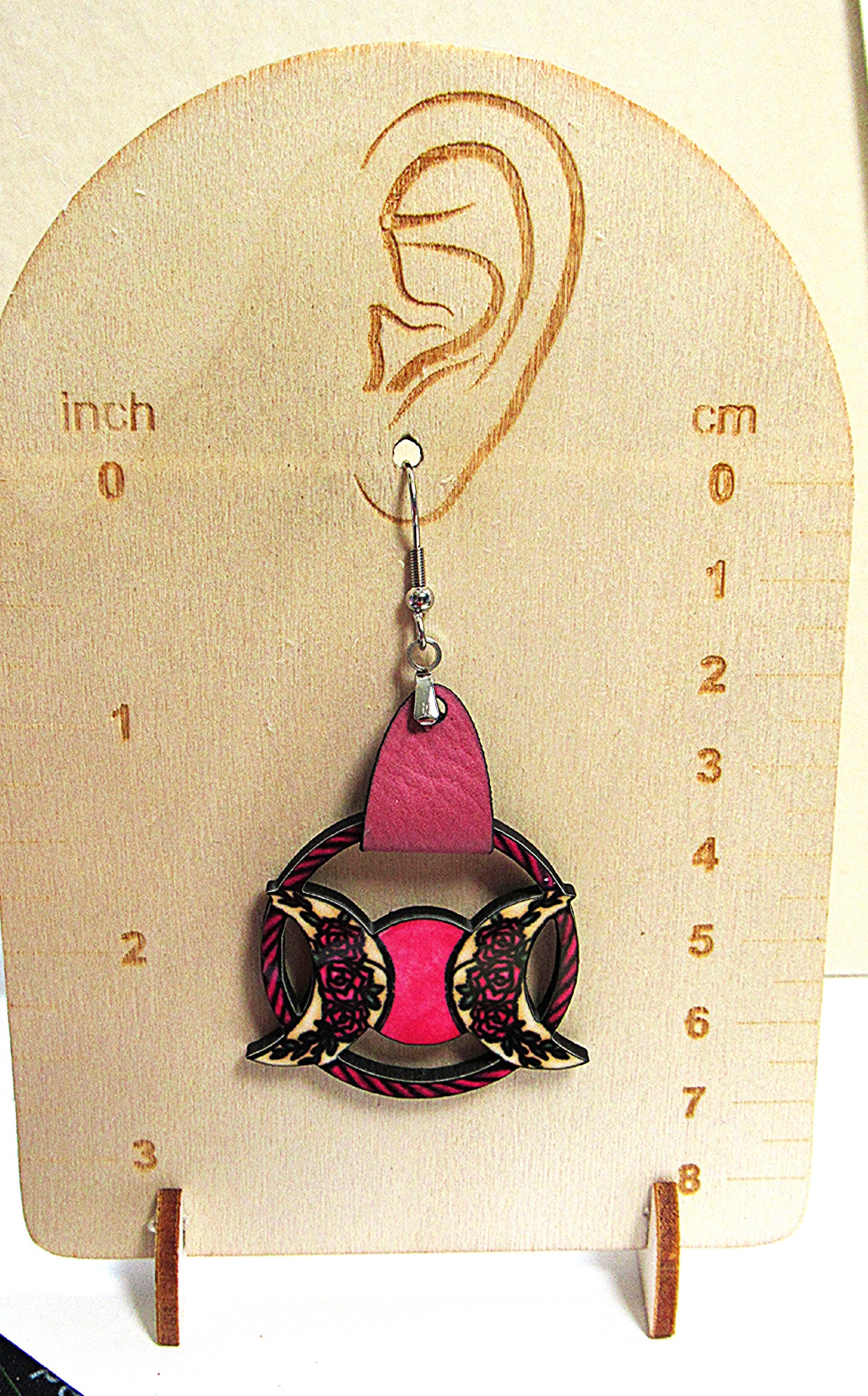 Round Celestial Shaped Sublimated Earrings 1.5 inch