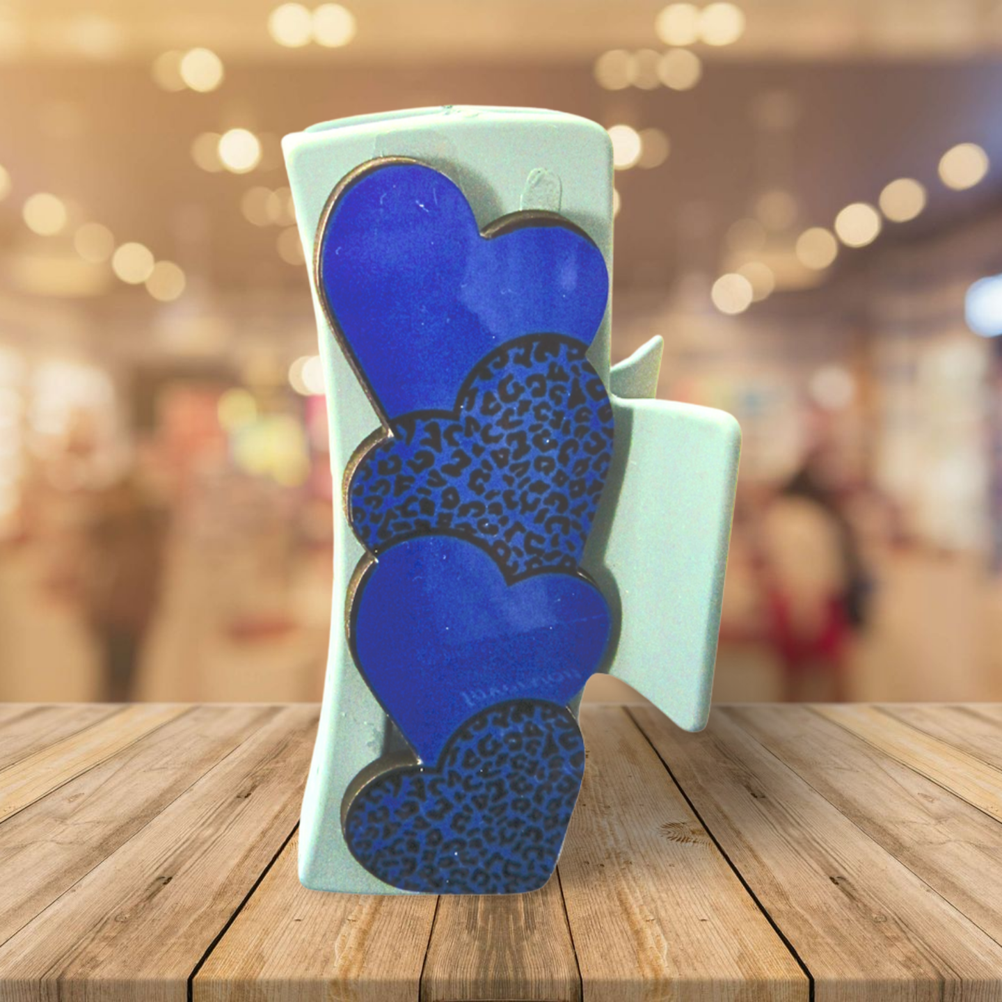 Heart Shaped Sublimated Hair Clip Large