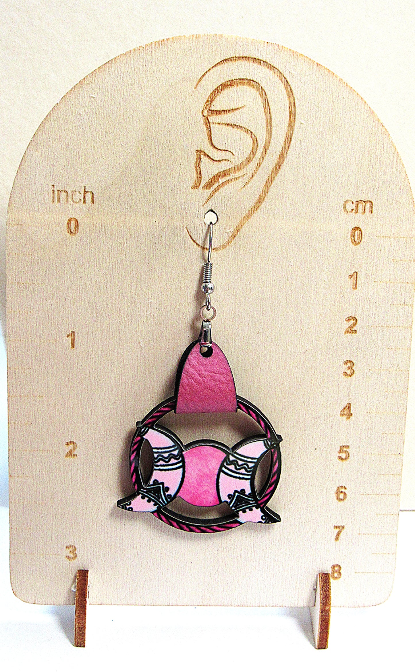 Round Celestial Shaped Sublimated Earrings 1.5 inch