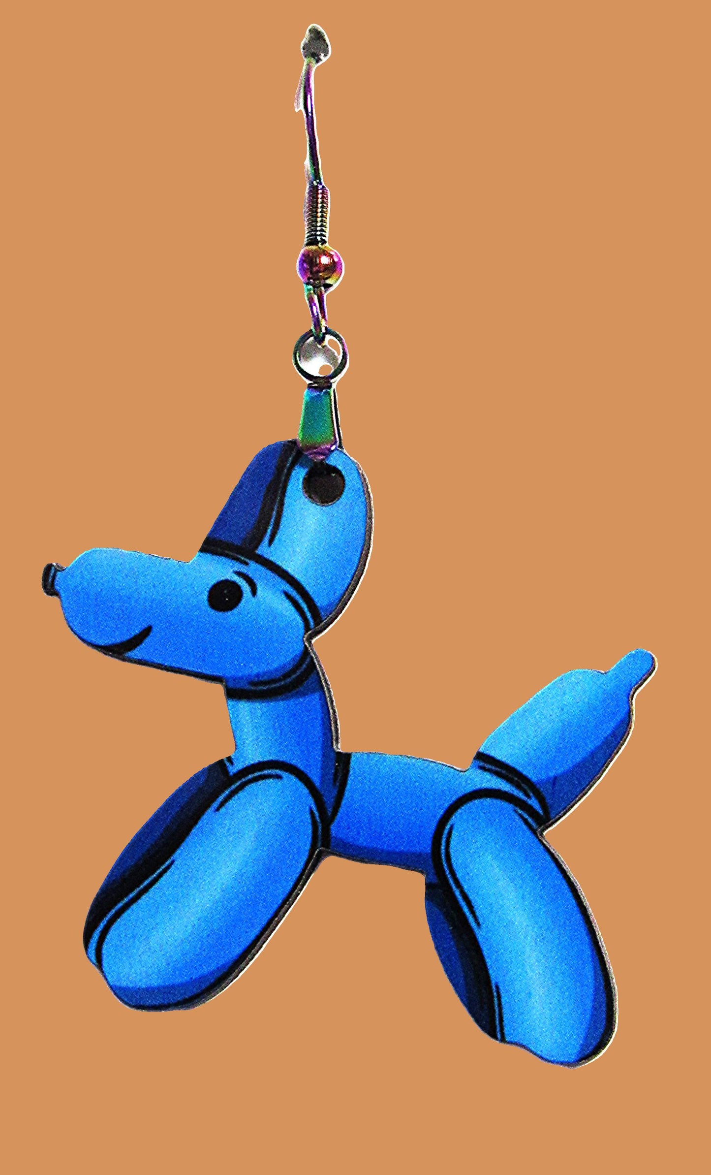 Dog Balloon Shaped Sublimated Earrings 1.5 inch